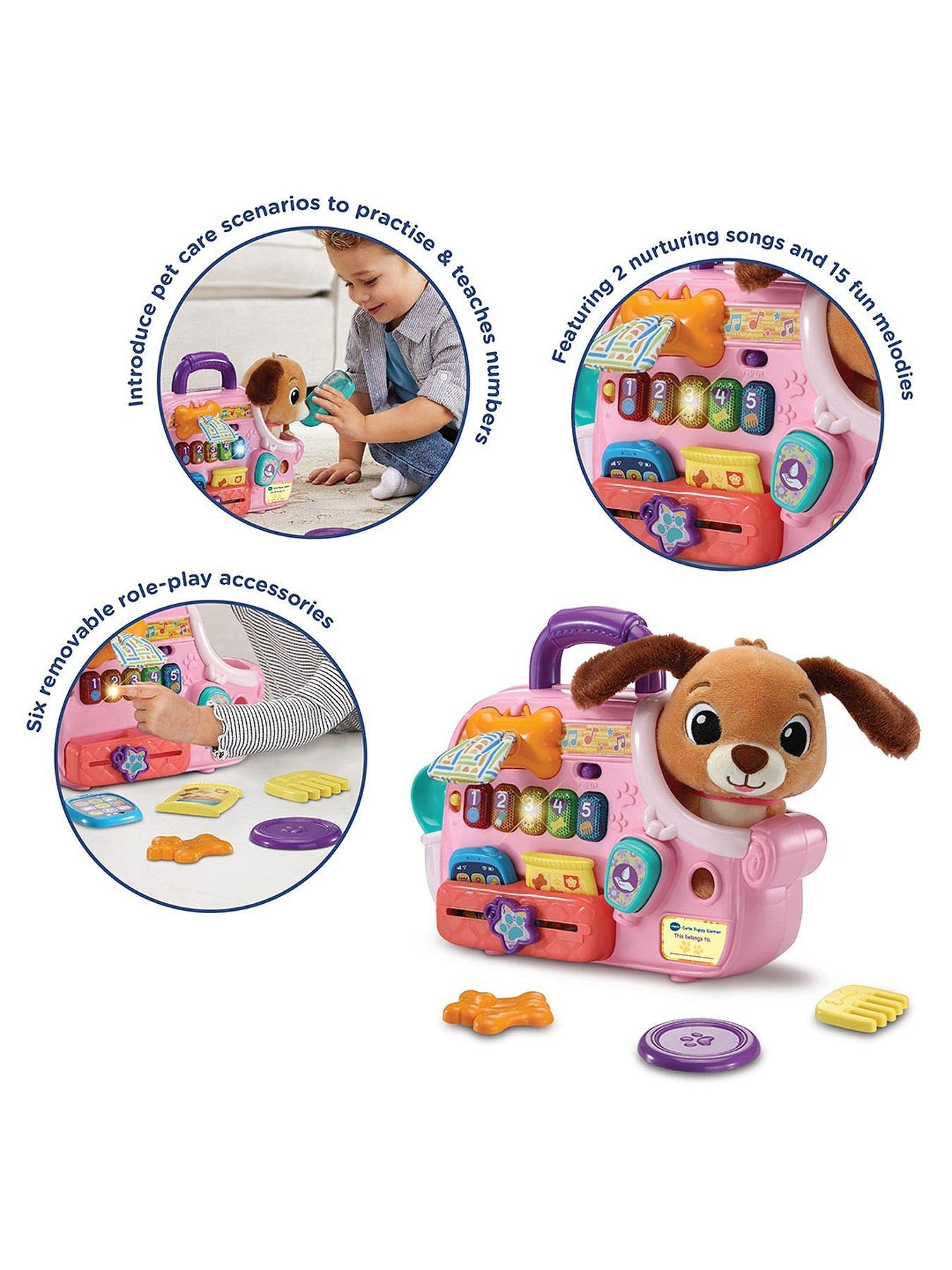 VTech - Cutie Puppy Carrier with Adorable Soft Puppy
