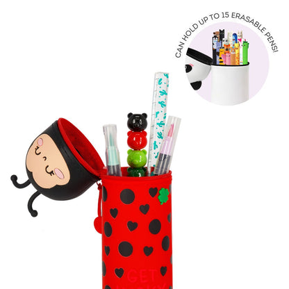 Legami - Ladybug 2-in-1 Silicone Pencil Case - Kawaii