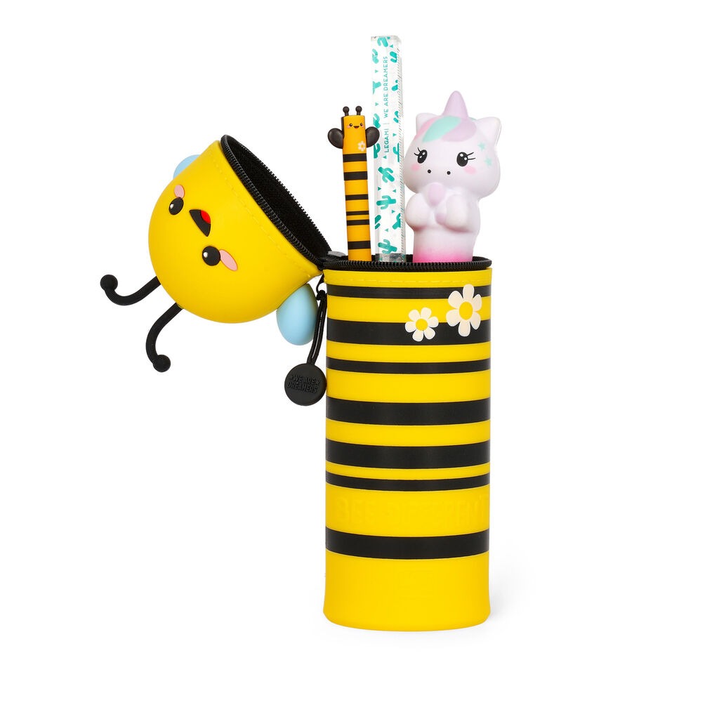 Legami - Bee 2-in-1 Silicone Pencil Case - Kawaii