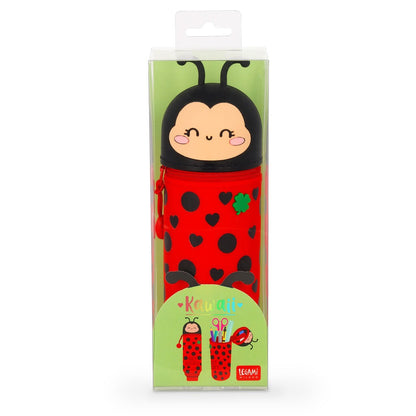 Legami - Ladybug 2-in-1 Silicone Pencil Case - Kawaii