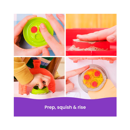 Kinetic - Sand Squish Pizza Playset