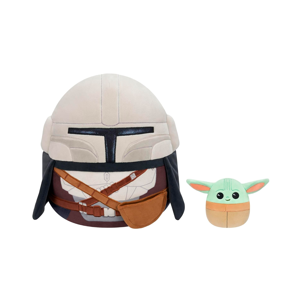 Squishmallows - Star Wars - Mandalorian 12" & Grogu 3.5" Plush