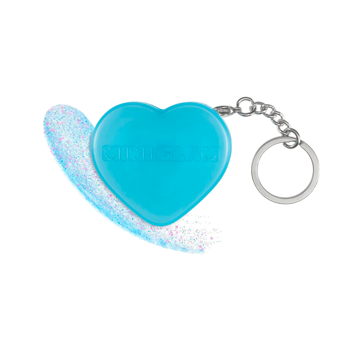 Mini Glam Cosmetics - Heart Glitter Balm - Blue