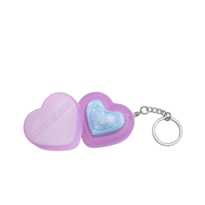 Mini Glam Cosmetics - Heart Glitter Balm - Purple
