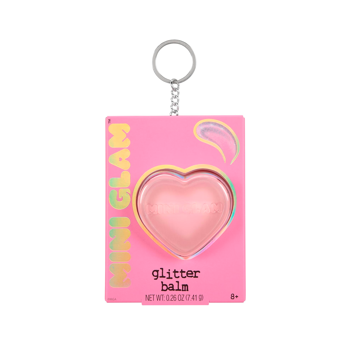 Mini Glam Cosmetics - Heart Glitter Balm - Pink