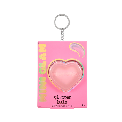 Mini Glam Cosmetics - Heart Glitter Balm - Pink