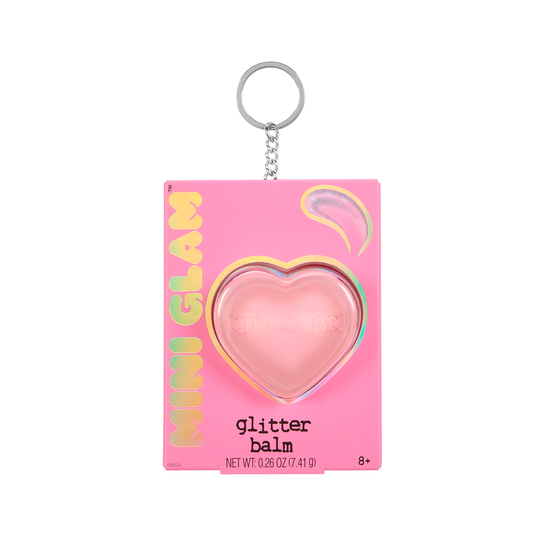 Mini Glam Cosmetics - Heart Glitter Balm - Pink