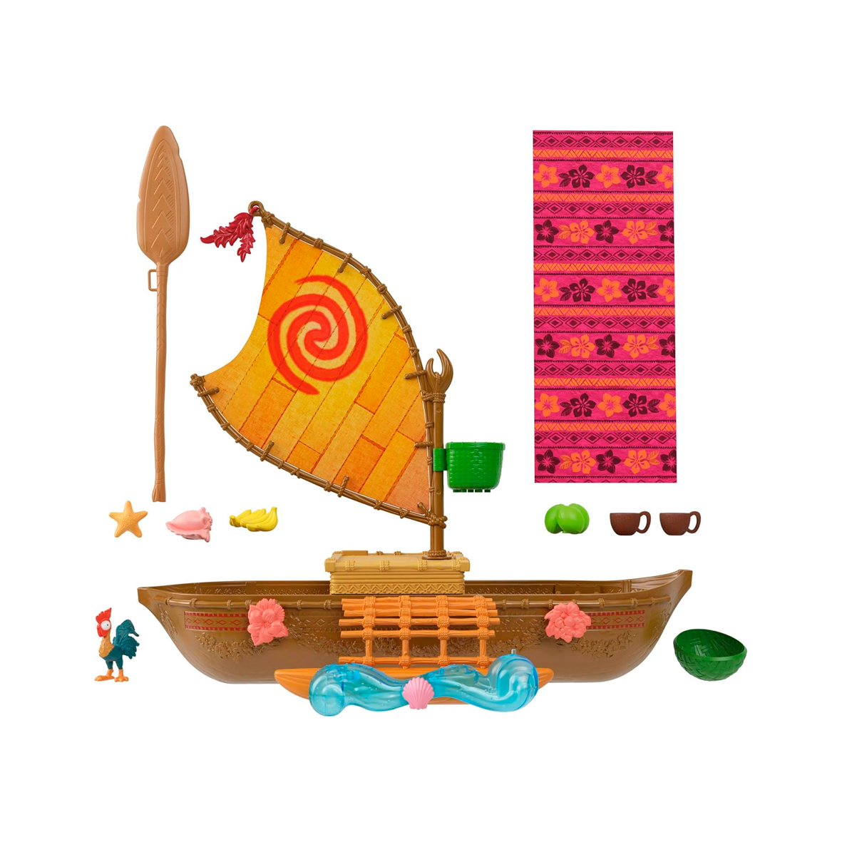 Disney Moana - Floating Ocean Voyager Canoe Playset