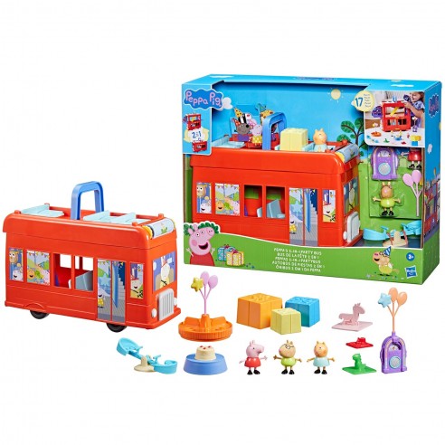 Peppa Pig - 2 in 1 Party Bus