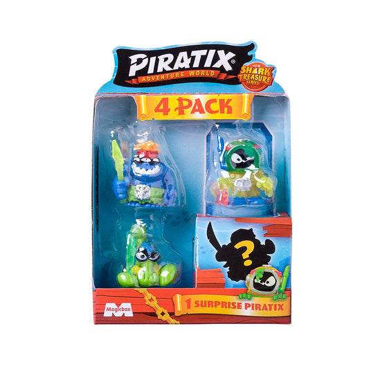 Piratix - Piratix Shark Treadure - 4 pack (1 surprise)