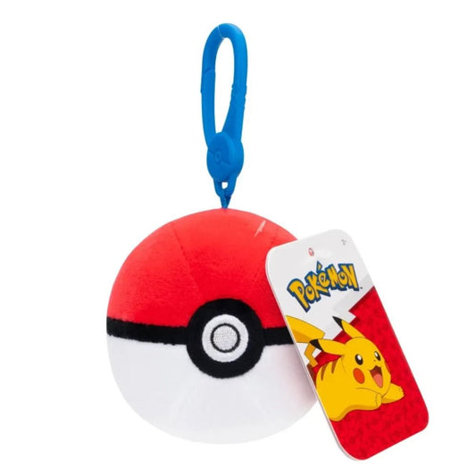 Pokemon - 3.5" Bag Clip Plush - Pokeball
