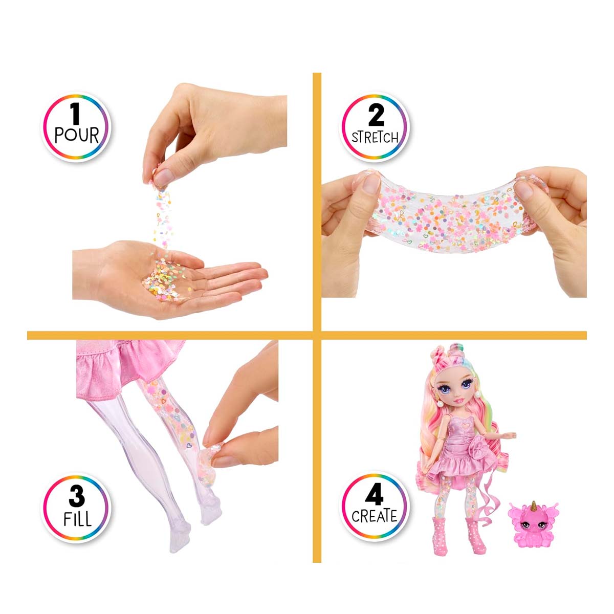 Rainbow High - Shimmers with Slime - Bella Pink