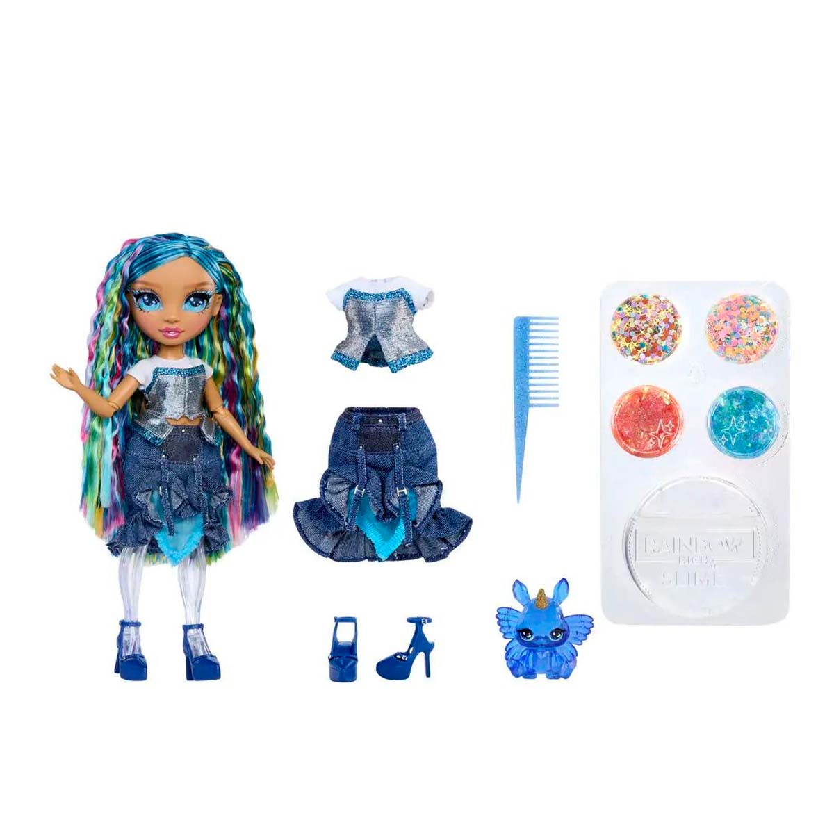 Rainbow High - Shimmers with Slime - Skyler Blue