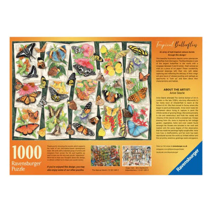Tropical Butterflies - 1000 Piece Puzzle