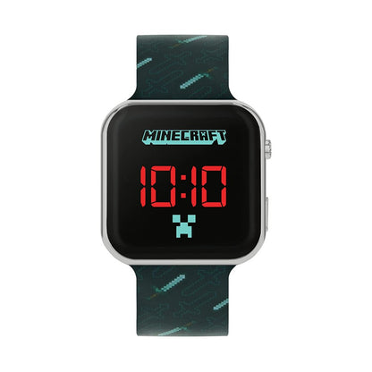 Minecraft - Black Strap LED Watch