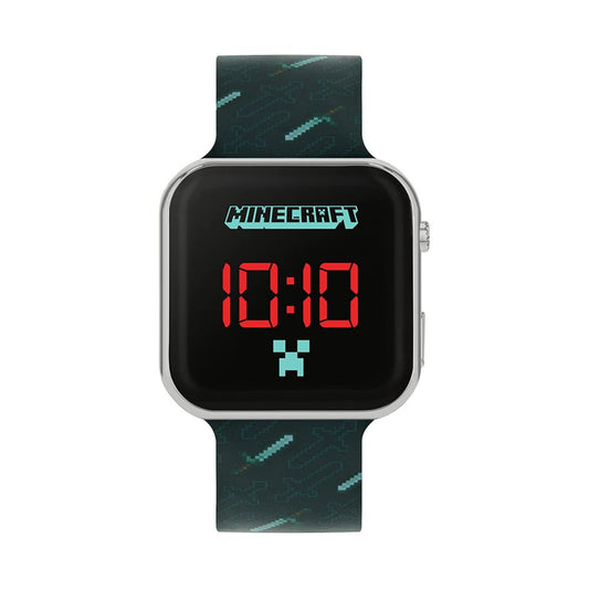 Minecraft - Black Strap LED Watch