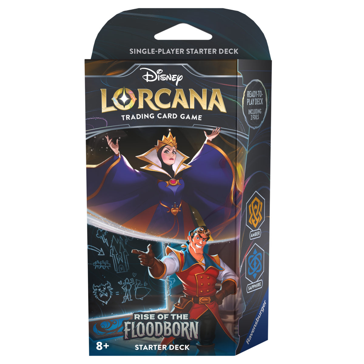 Disney Lorcana - Rise Of The Floodborn - Amber & Sapphire - Starter Deck