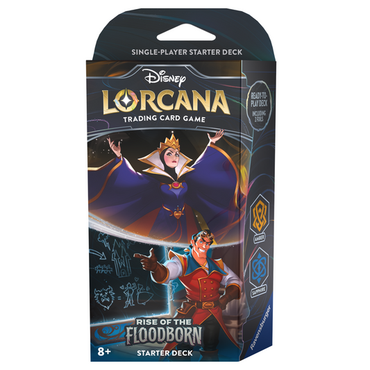Disney Lorcana - Rise Of The Floodborn - Amber & Sapphire - Starter Deck