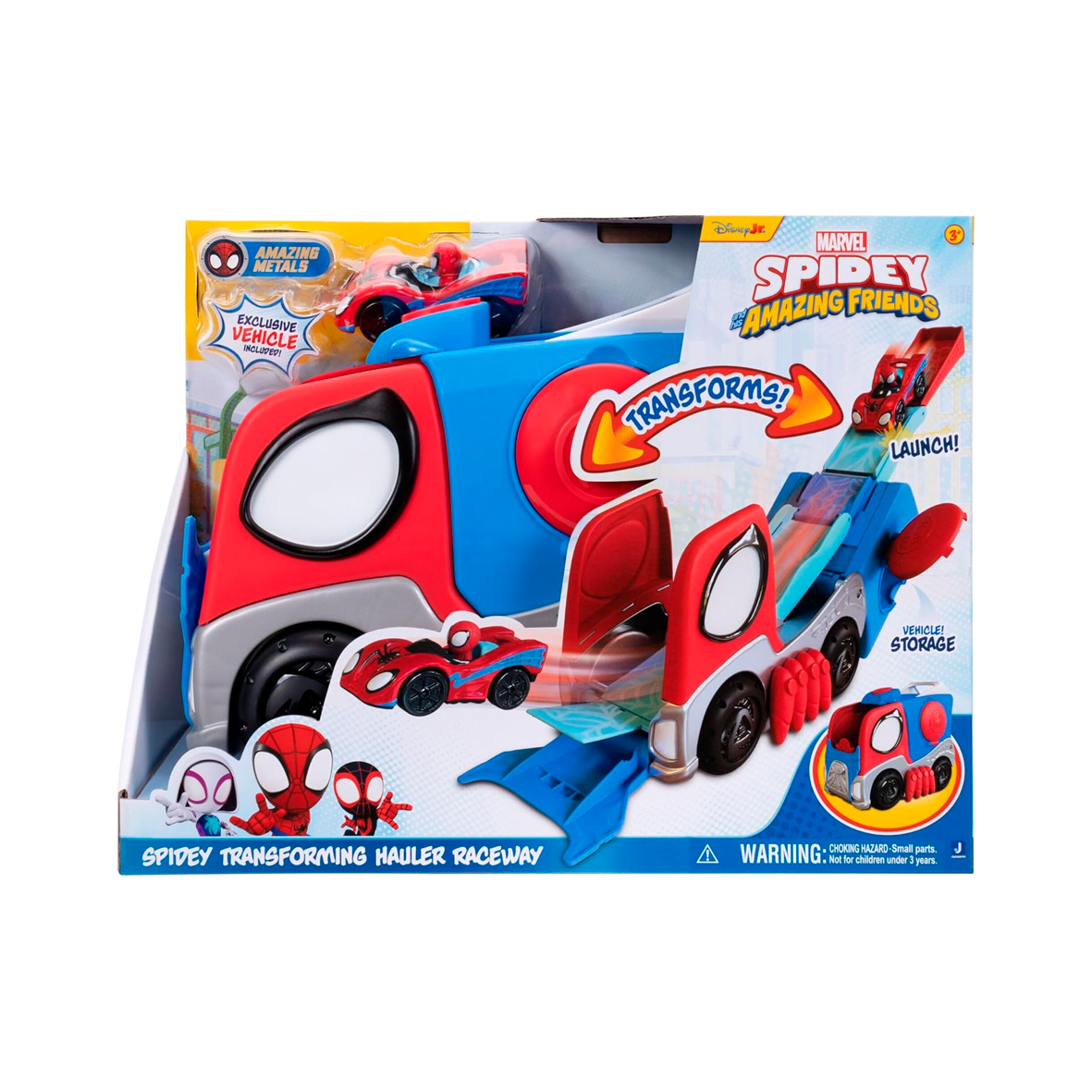 Spidey and His Amazing Friends - Spidey Transforming Hauler Raceway Track Set