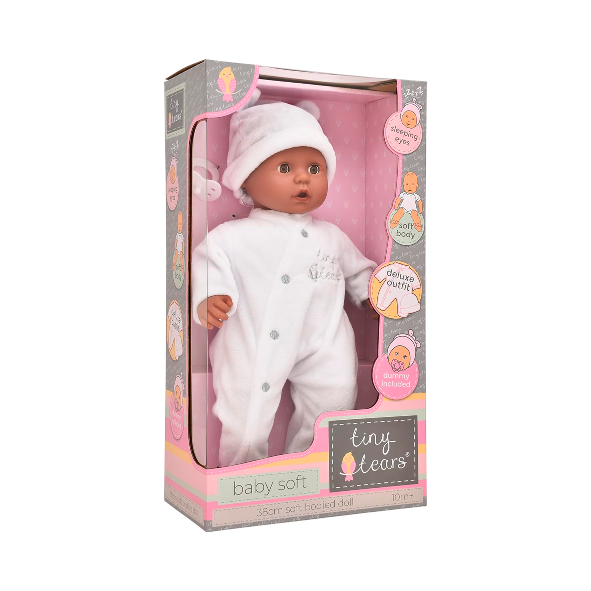 Tiny Tears - Baby Soft 38cm Doll - White Outfit