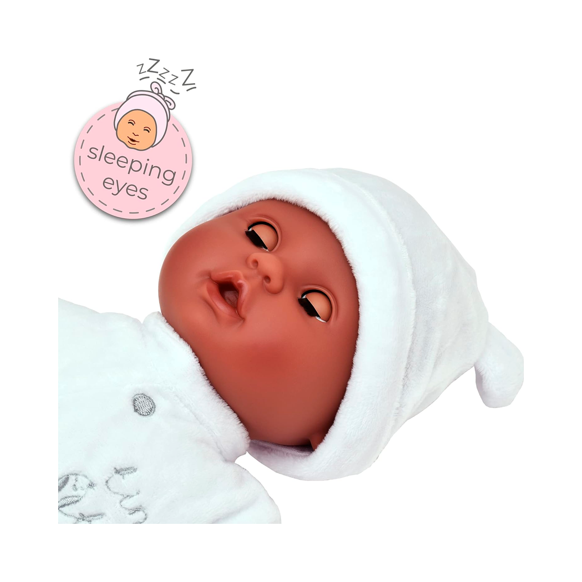 Tiny Tears - Baby Soft 38cm Doll - White Outfit