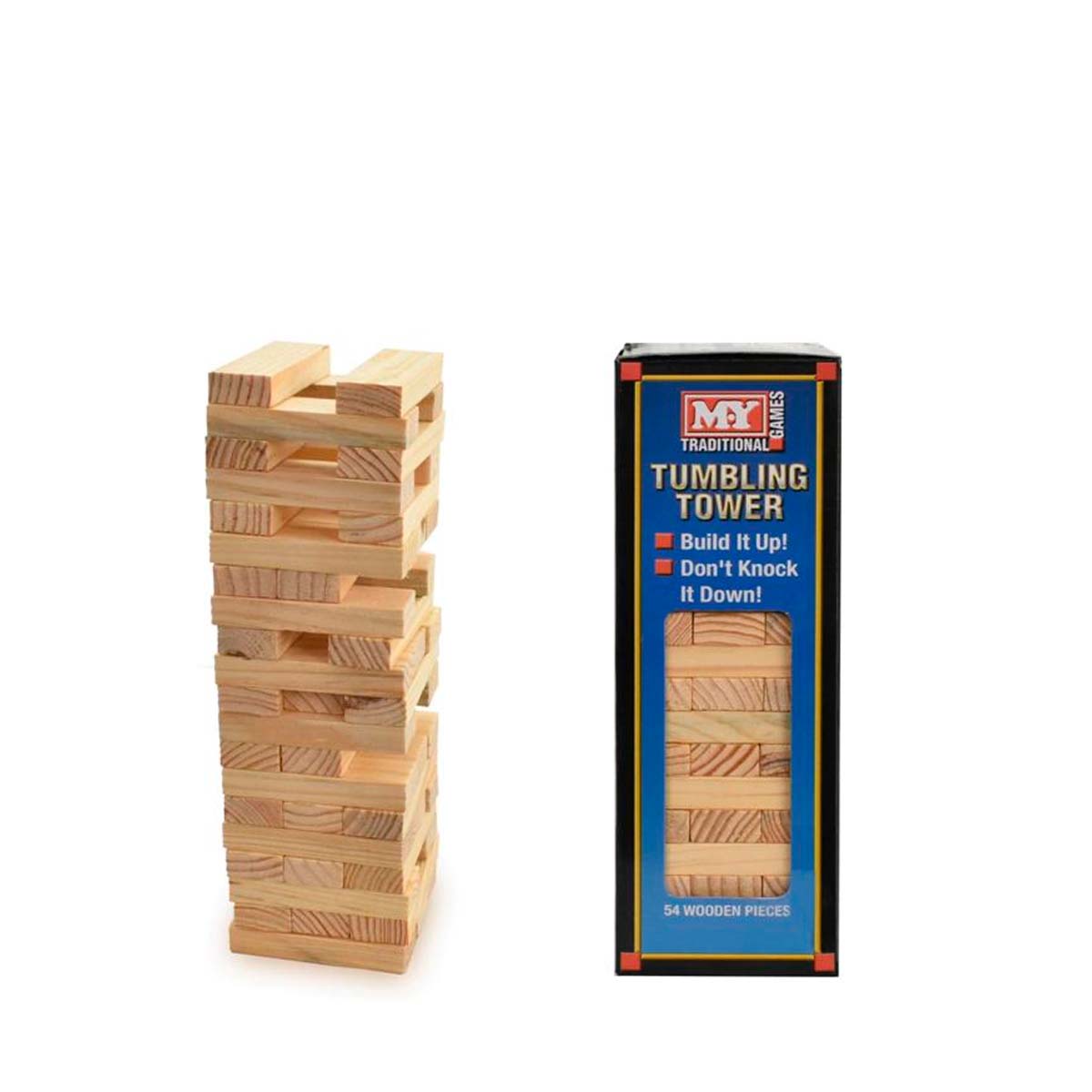 My Tradicional Games - Wooden Tumbling Tower In Window Box