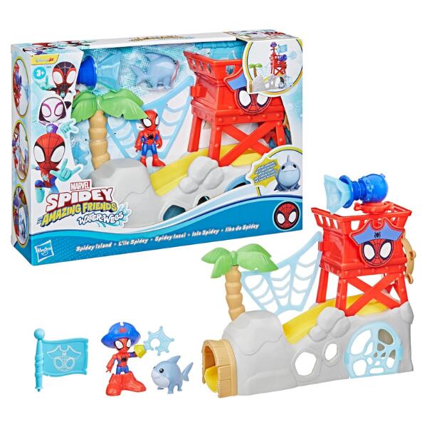 Spidey and His Amazing Friends - 3 in 1 Spidey Island Playset