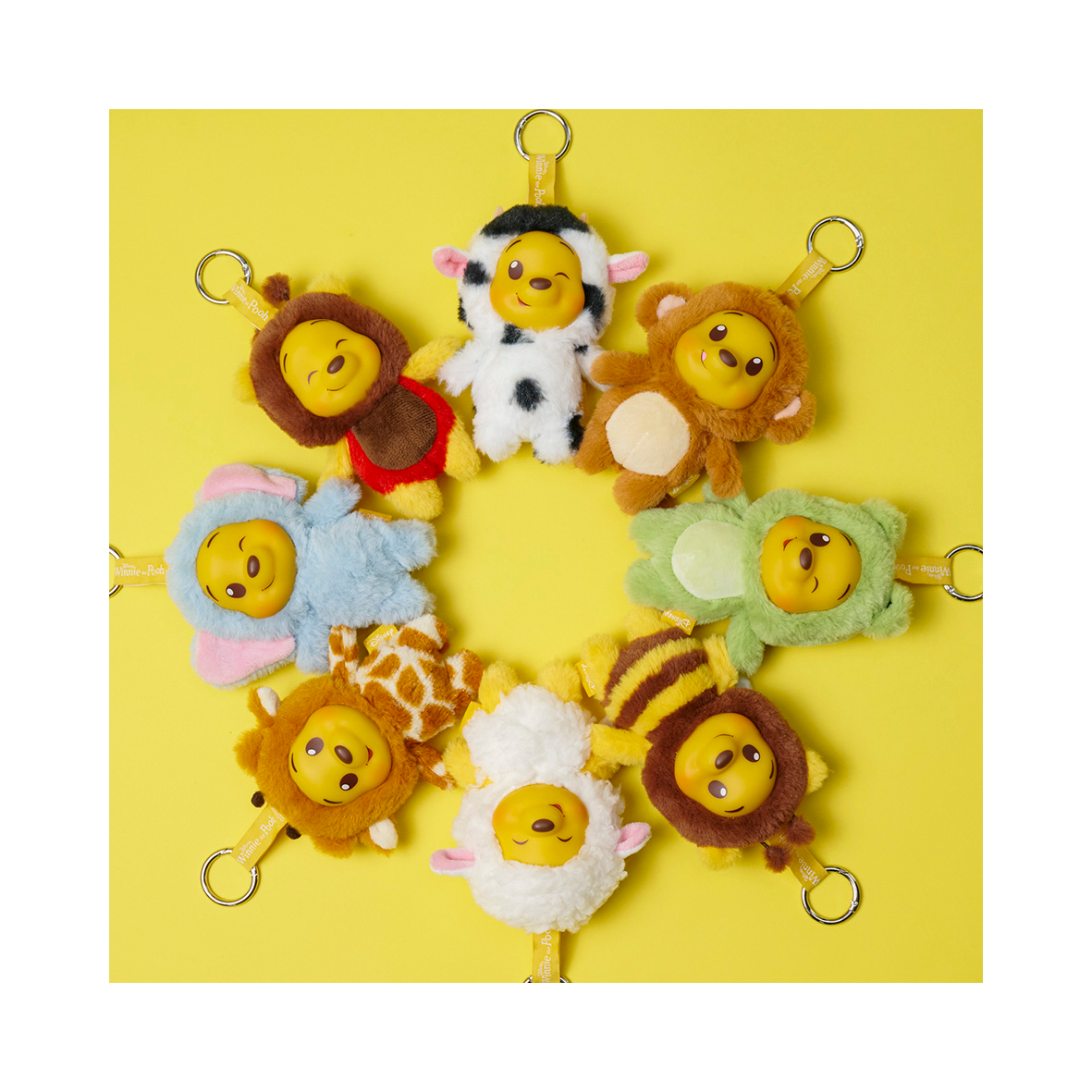 Disney - YuYus - Winnie The Pooh - Character Plush Keychain Blind Box