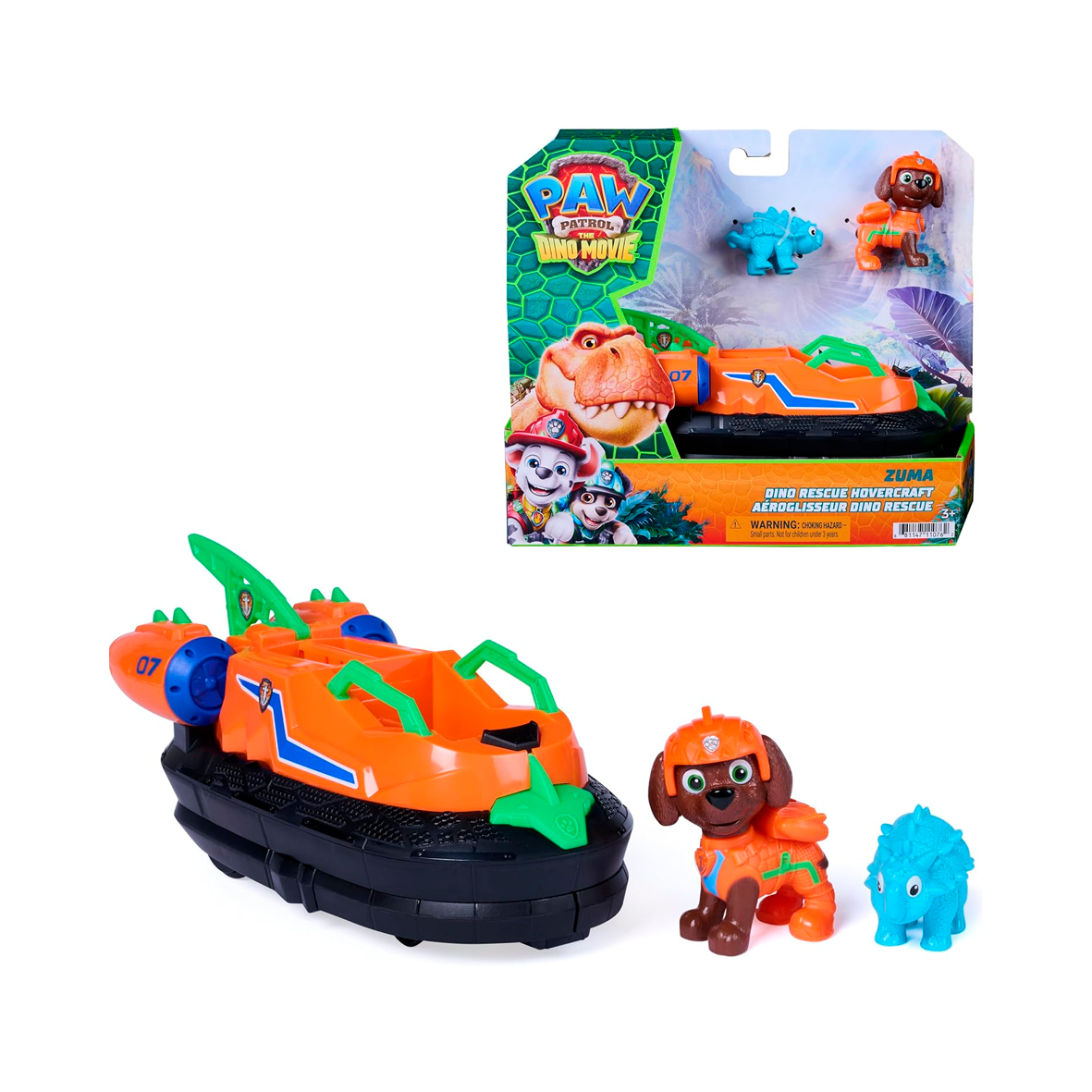 Paw Patrol - Dino Rescue Hovercraft - Zuma